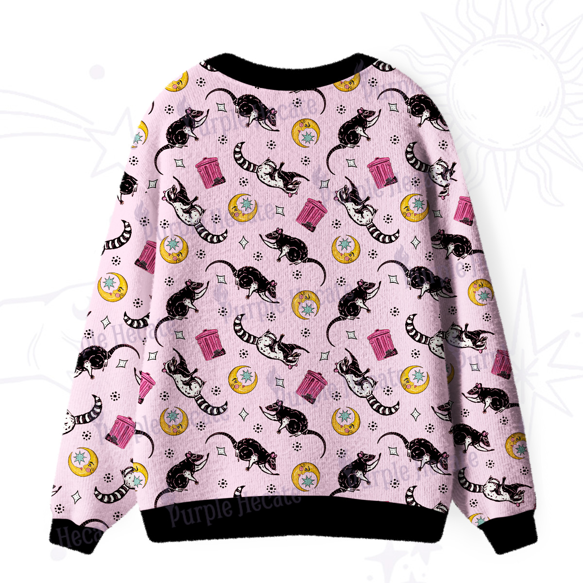 Purplehecate Midnight Team Trash Ugly Cardigan Sweaters