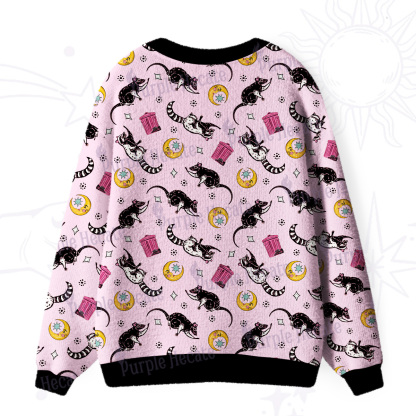 Purplehecate Midnight Team Trash Ugly Cardigan Sweaters