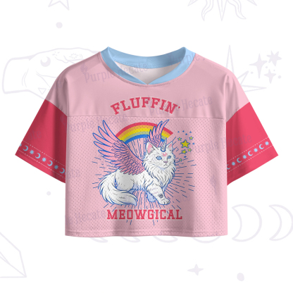 Purplehecate Fluffin Meowgical Crop Sports Jersey