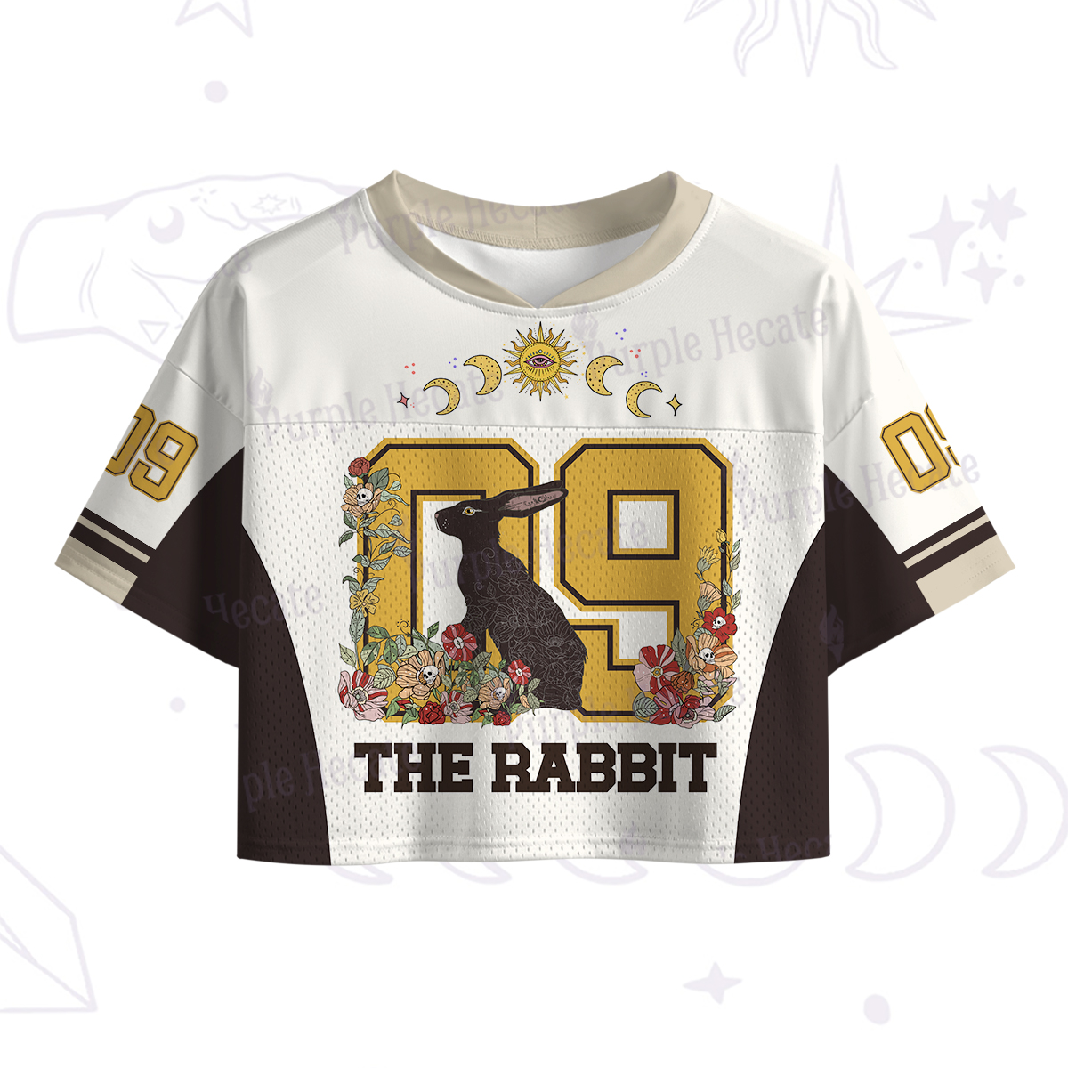 Purplehecate The Rabbit Crop Sports Jersey