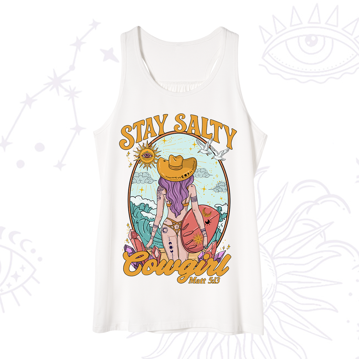 Purplehecate Stay Salty Cowgirl Tank