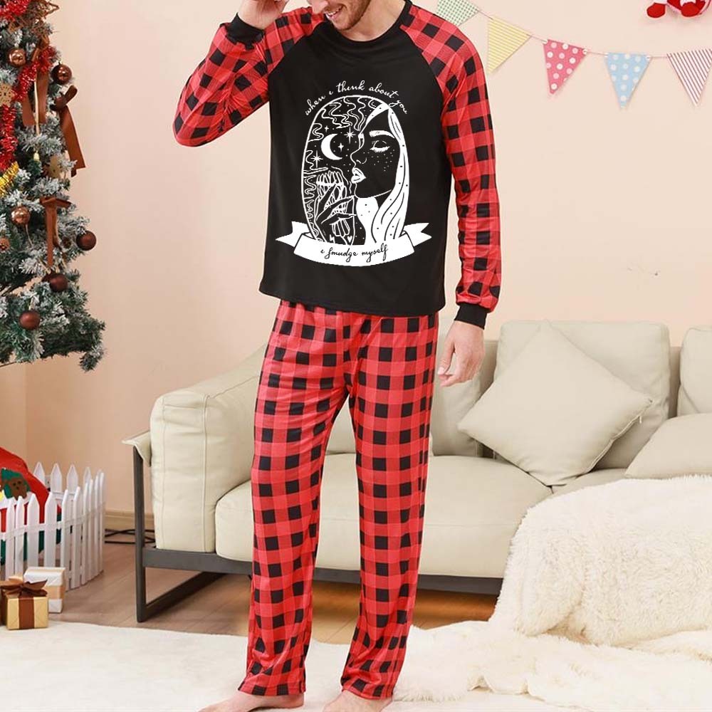 Purplehecate When I Think About You I Smudge Myself Christmas Pajamas