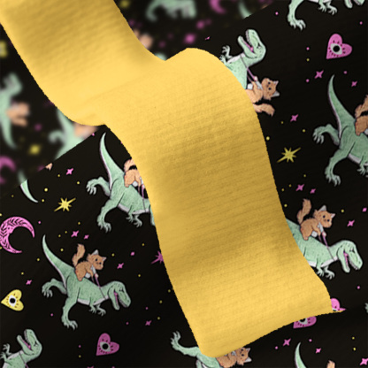 Purplehecate Witch Cat Rides the Dino Ugly Cardigan Sweaters