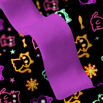 Purplehecate Neon Cat Party Ugly Cardigan Sweaters