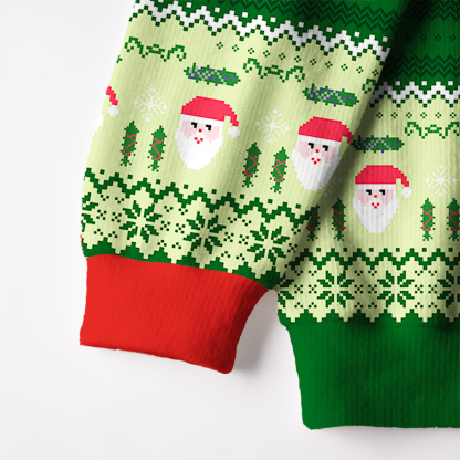 Purplehecate Go Sage Yourself Fuzzy Ugly Christmas Sweatshirt