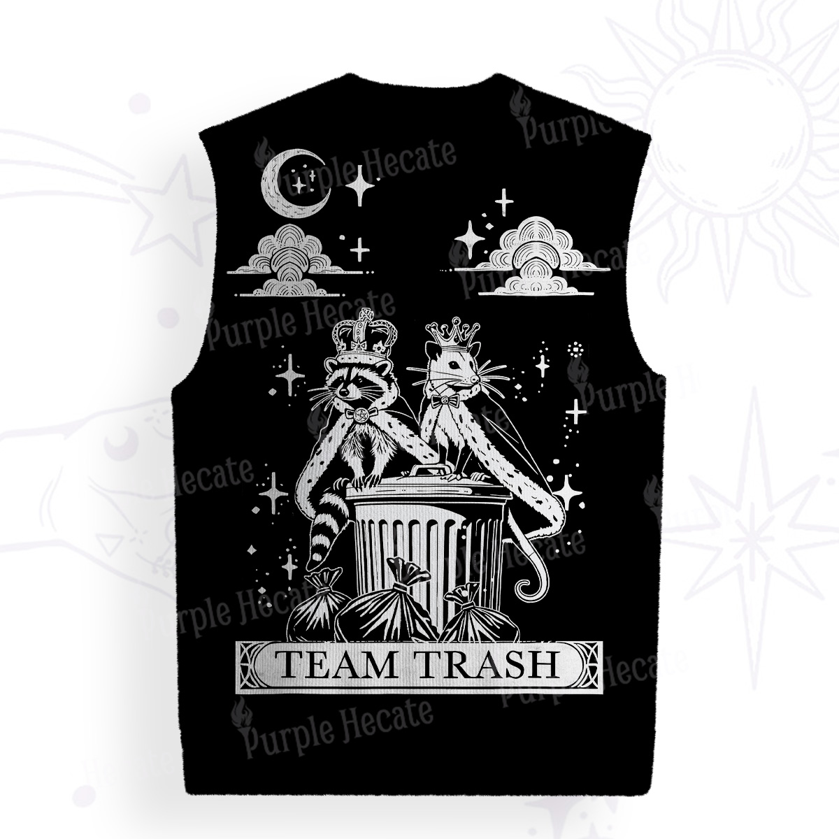 Purplehecate The Team Trash Kingdom Ugly Sweater Vest