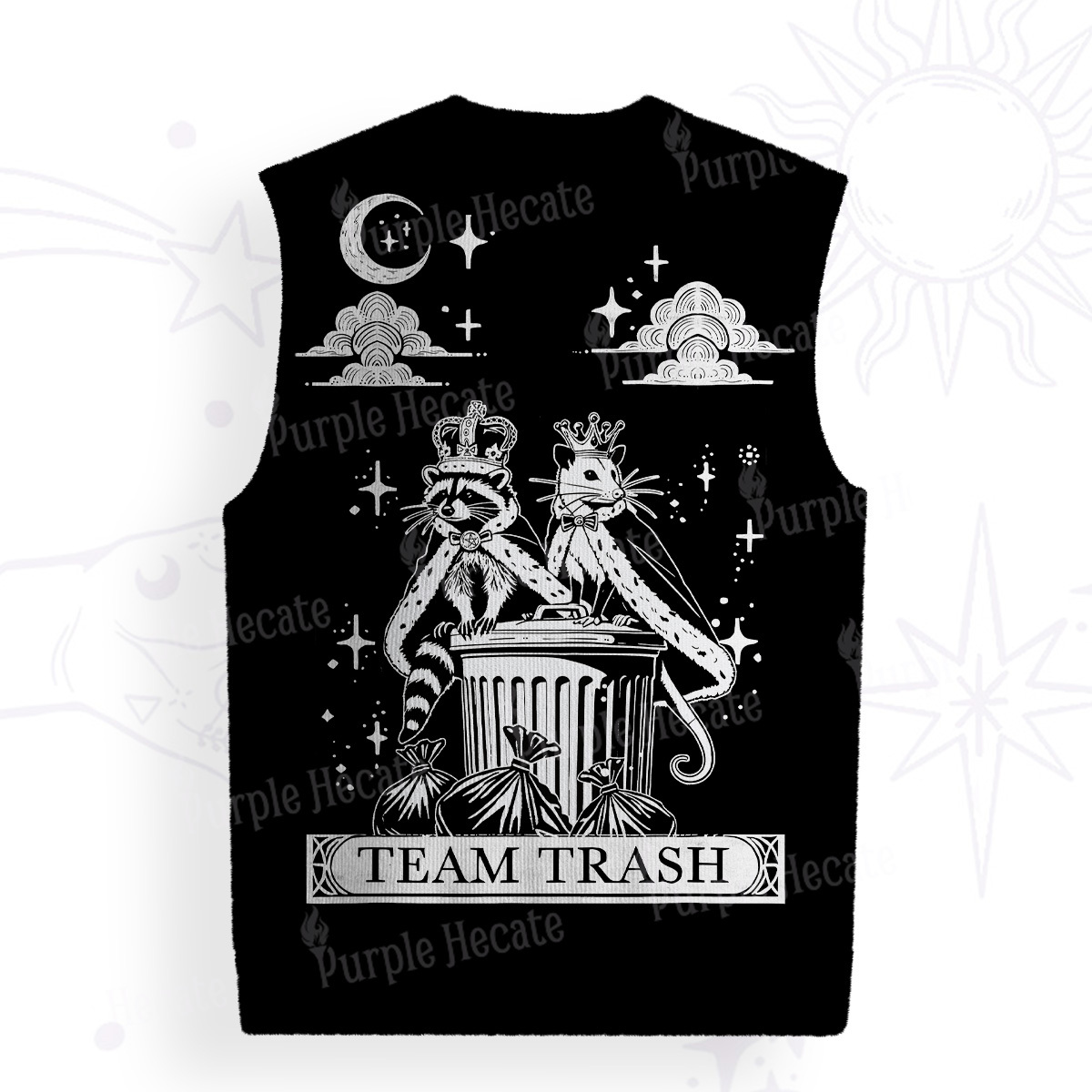 Purplehecate The Team Trash Kingdom Ugly Sweater Vest