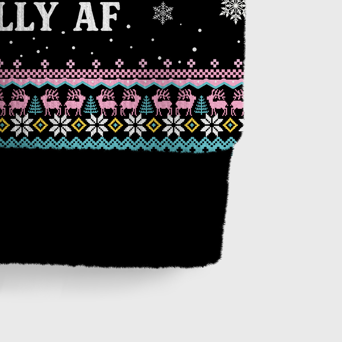 Purplehecate Dead Inside But Jolly AF Christmas Ugly Sweater Vest