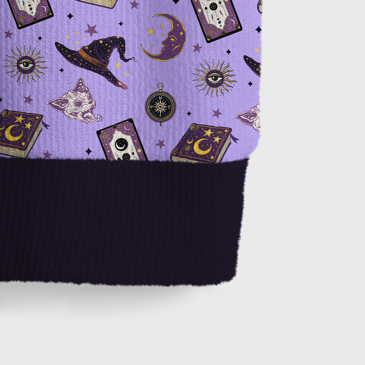 Purplehecate Midnight Witch Tarot Ugly Sweater Vest