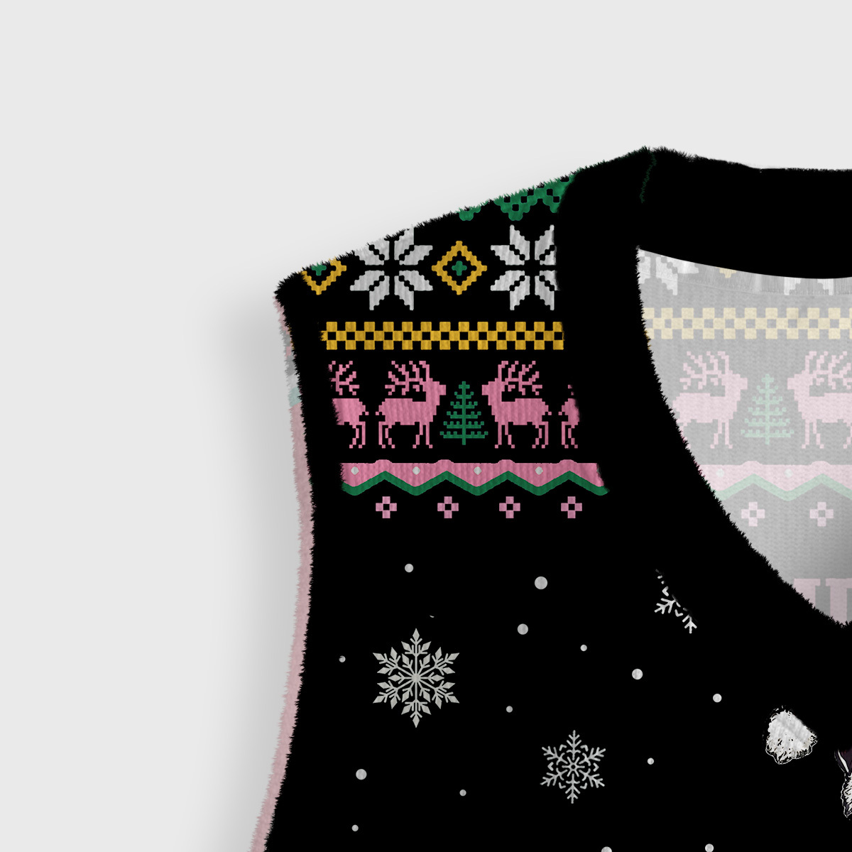 Purplehecate Look At Me Being All Festive And Shit Ugly Sweater Vest