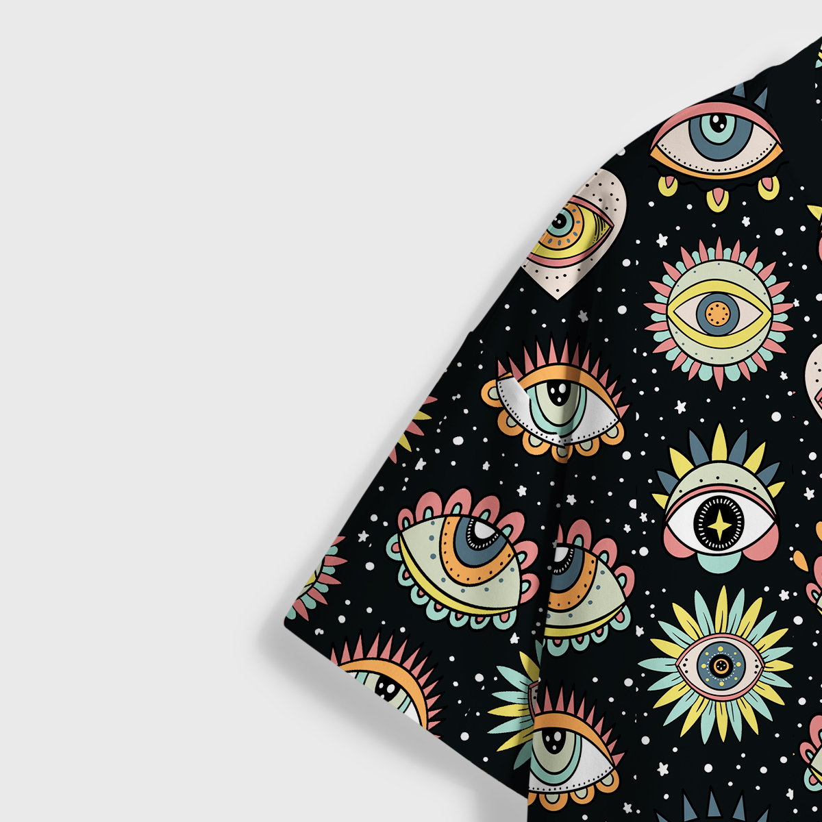 Purplehecate Evil Eye Pattern All Over Print T-Shirt