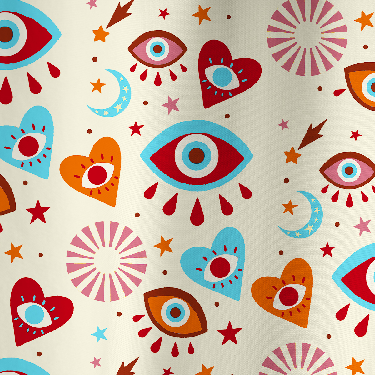 Purplehecate Protective Evil Eye Amulet All Over Print T-Shirt