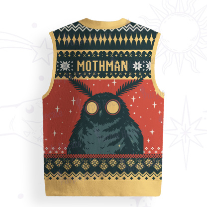 Purplehecate Mothman Eating Soup Ugly Sweater Vest