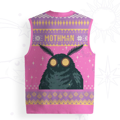 Purplehecate Mothman Eating Soup Ugly Sweater Vest