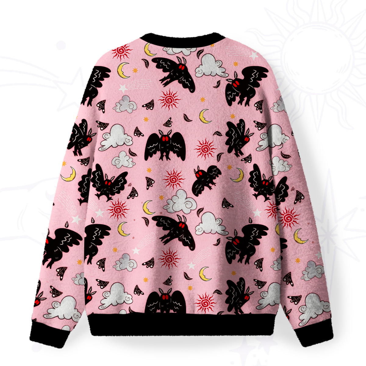 Purplehecate Cryptid Mothman Fuzzy Ugly Sweatshirt