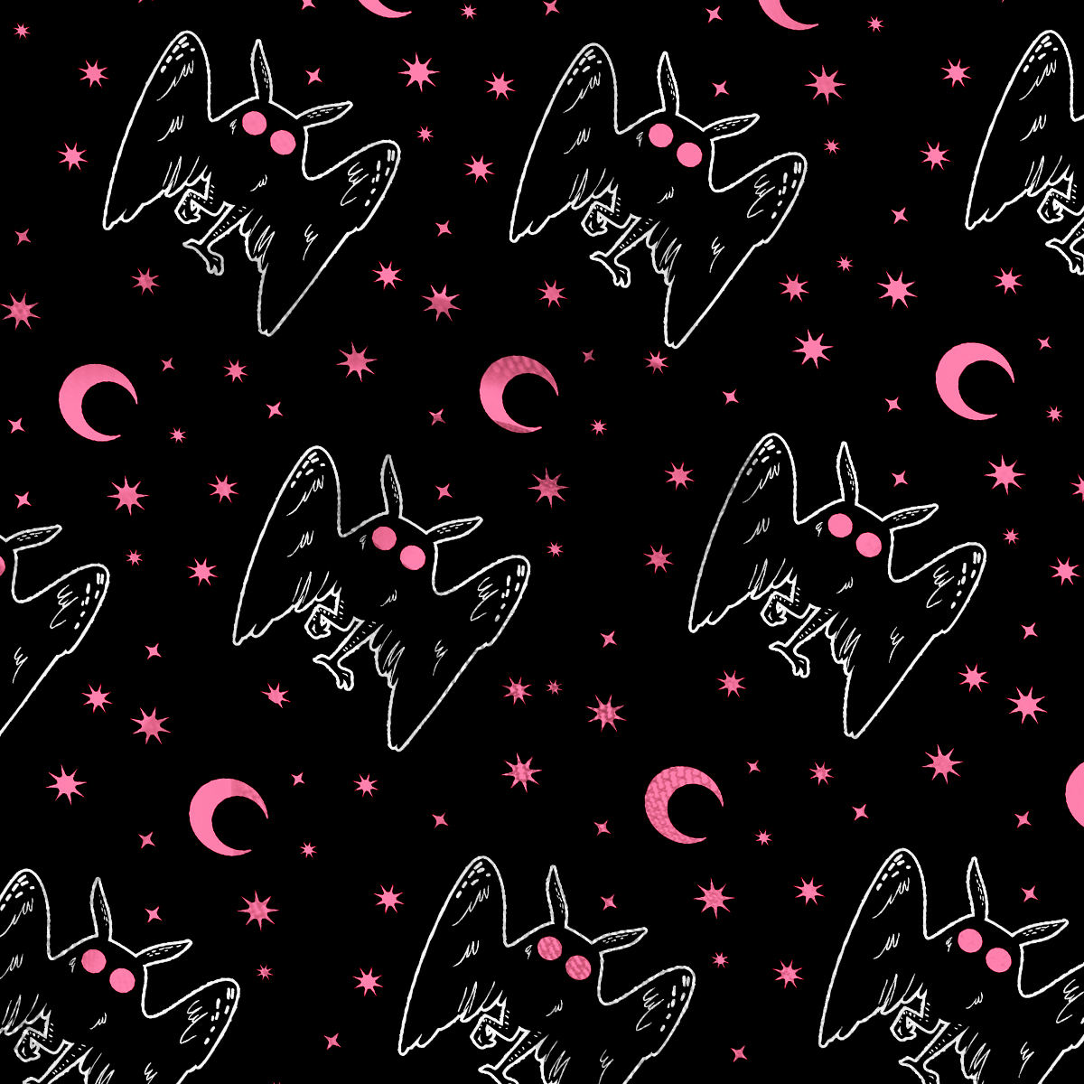 Purplehecate Witchy Mothman Night Mesh Cover Up Dress