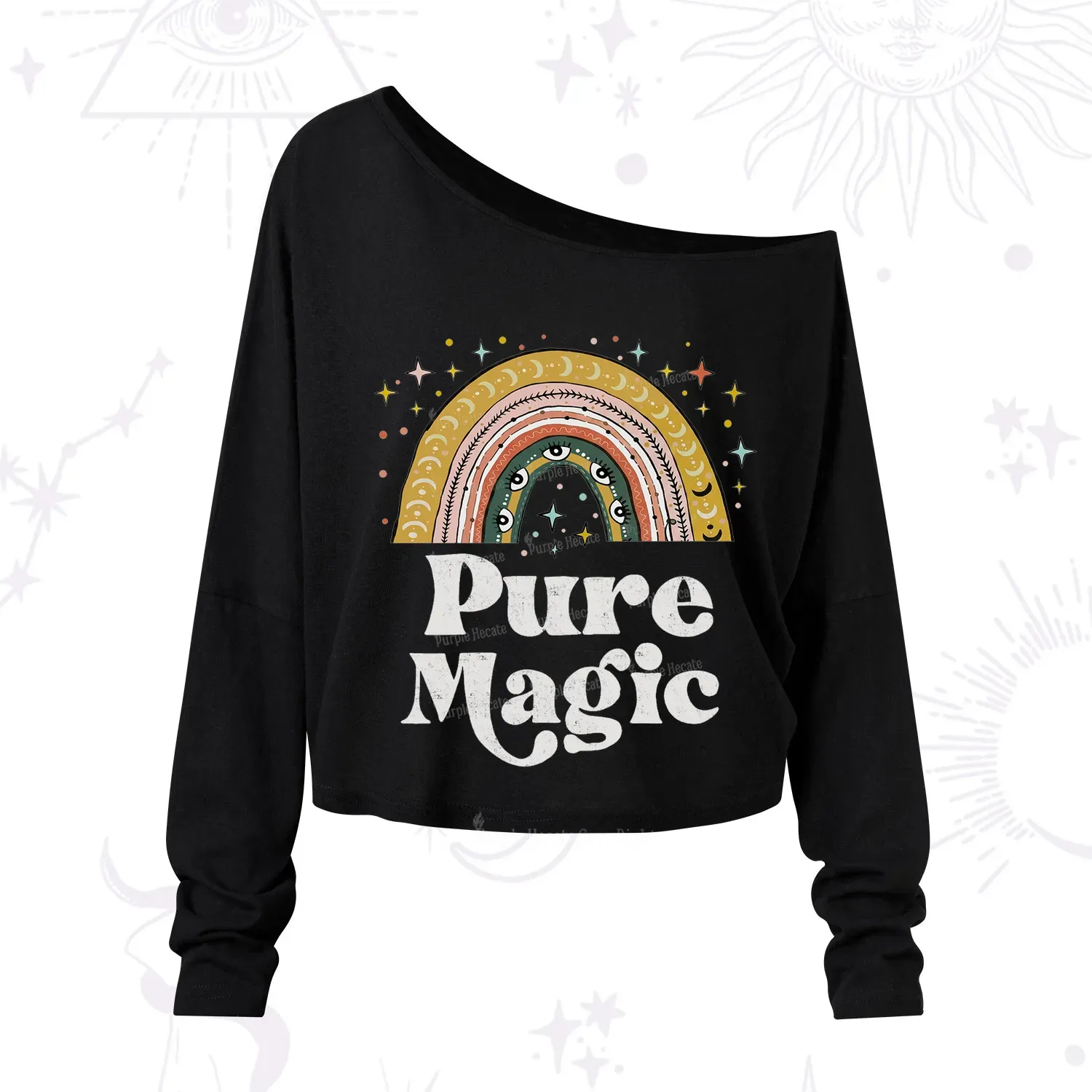 Purplehecate Pure Magic One Shoulder Long Sleeve Shirt