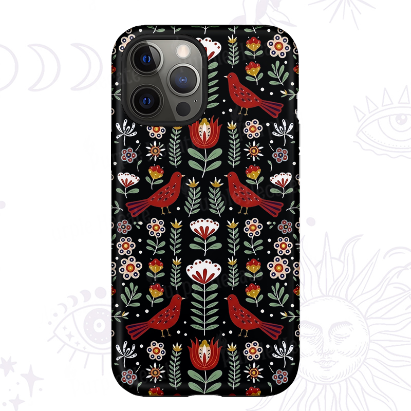 Purplehecate Mystic Forest Bird Phone Case