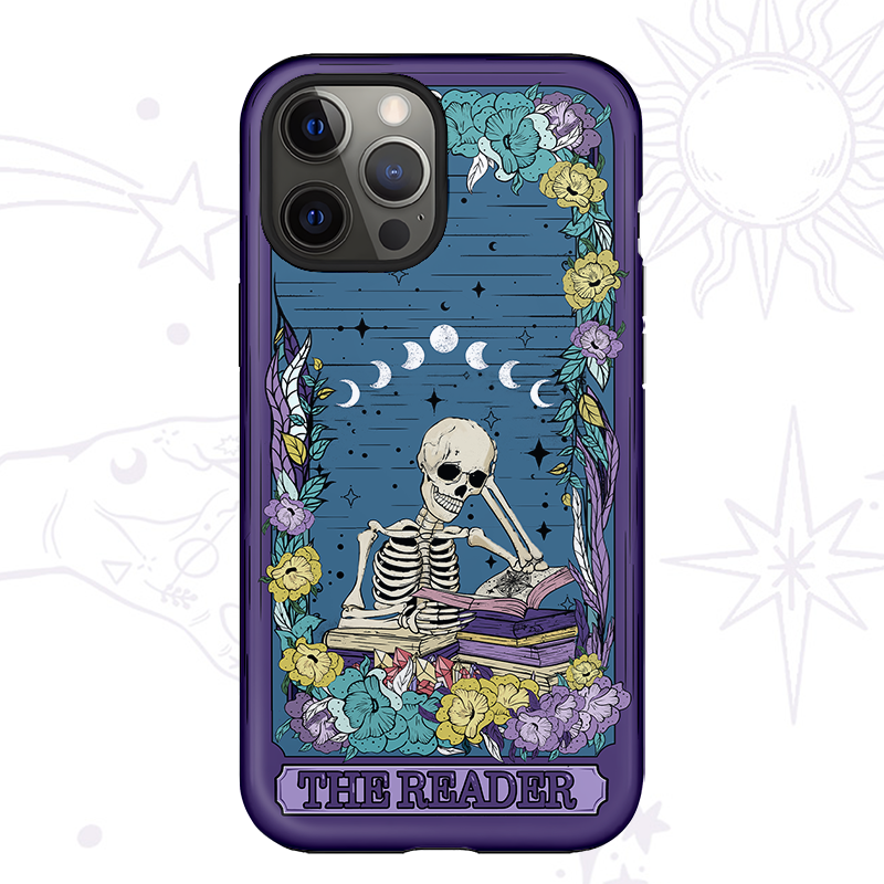 Purplehecate The Reader Tarot Card Phone Case