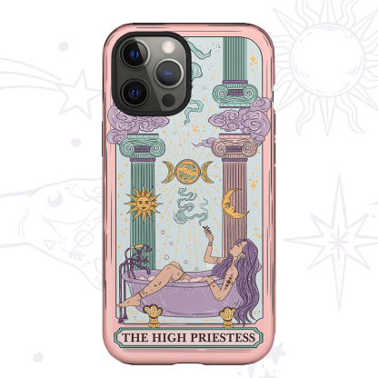 Purplehecate The High Priestess Tarot Card Phone Case