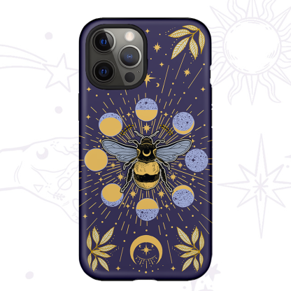 Purplehecate Phases of the Moon Bee Phone Case