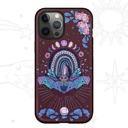 Purplehecate Moon Phase Bat Phone Case