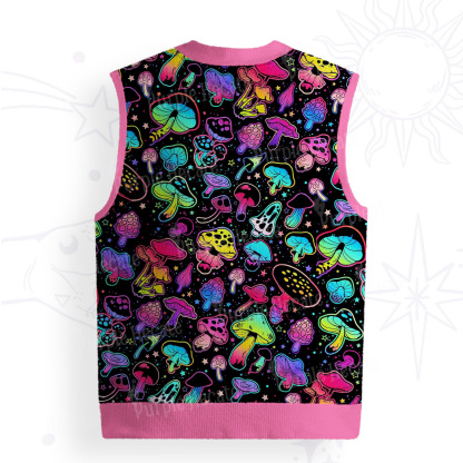 Purplehecate Psychedelic Mushroom Rave Ugly Sweater Vest
