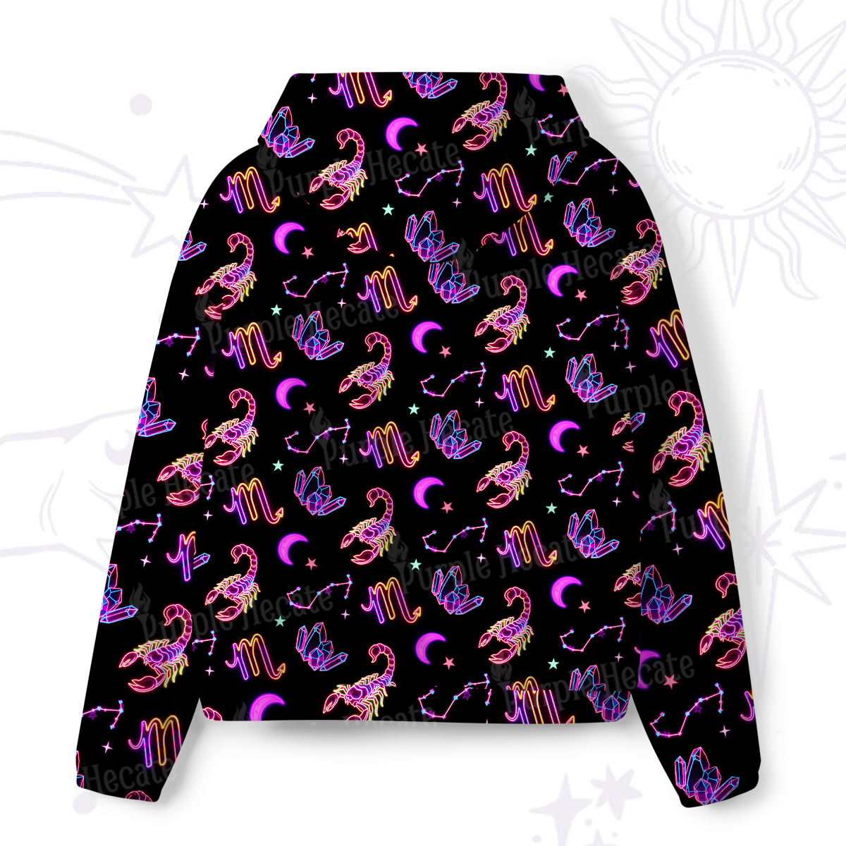 Purplehecate Scorpio Spirit Zodiac All-Over Print Hoodie