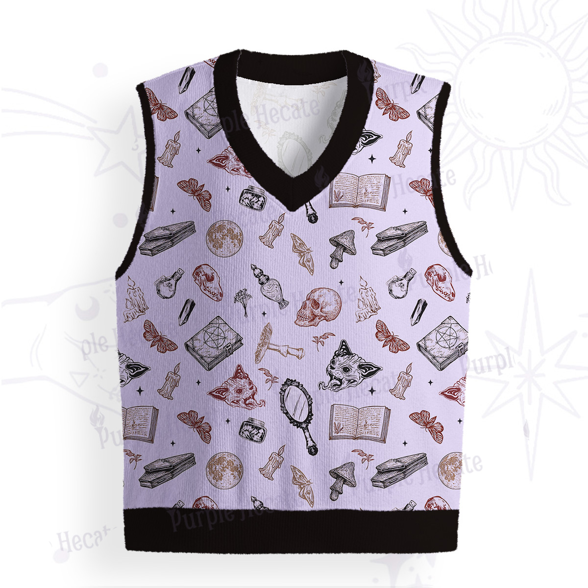 Purplehecate Witchcraft Study Ugly Sweater Vest