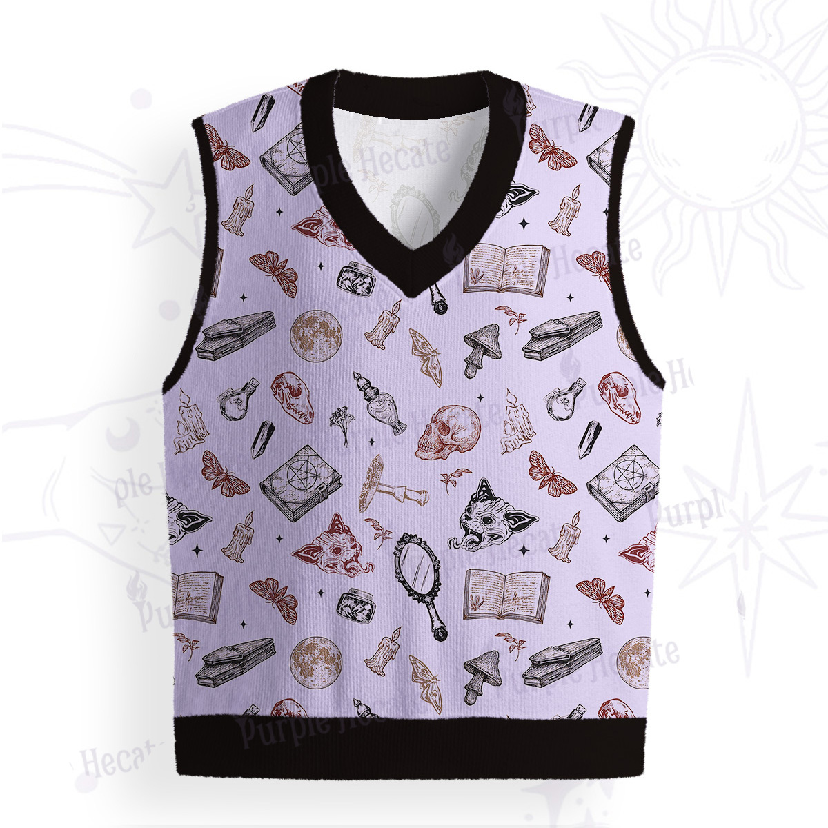 Purplehecate Witchcraft Study Ugly Sweater Vest