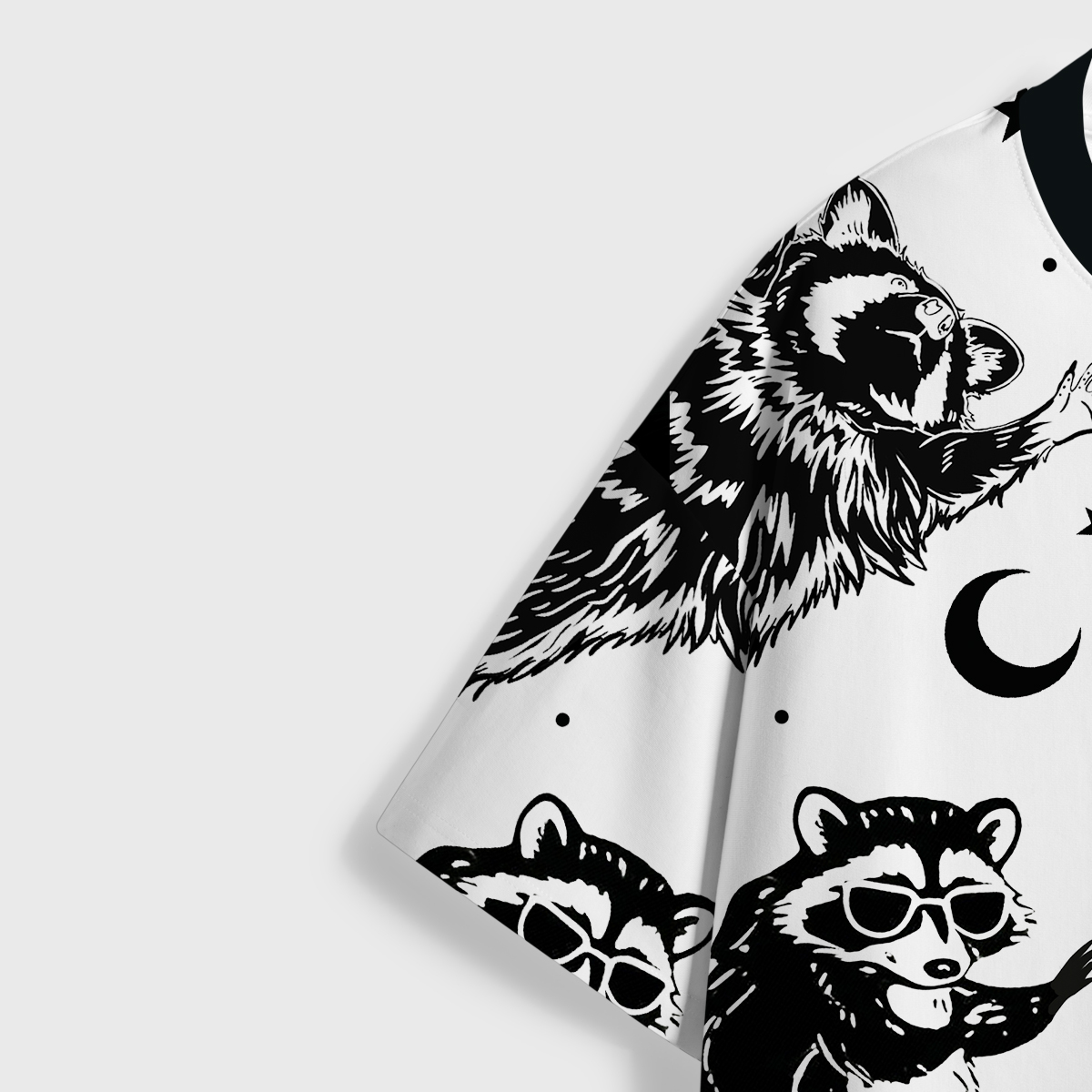 Purplehecate Galactic Raccoon Club All Over Print T-Shirt