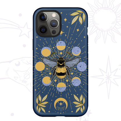 Purplehecate Phases of the Moon Bee Phone Case