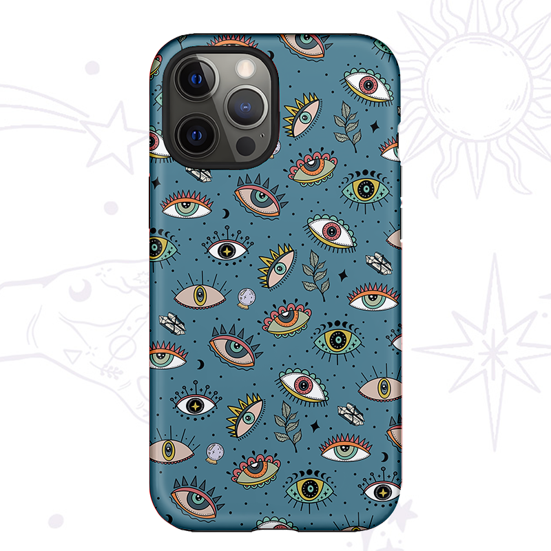 Purplehecate Evil Eye Pattern Phone Case
