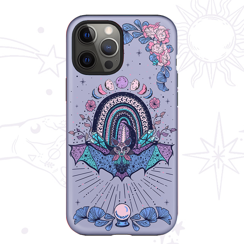 Purplehecate Moon Phase Bat Phone Case
