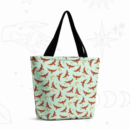 Purplehecate Moth and Moon Tote Shopping Bag