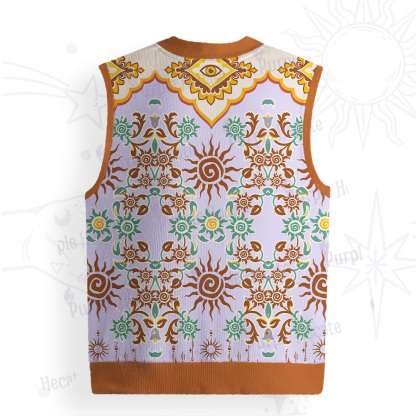 Purplehecate Solar Whispers Witch Ugly Sweater Vest