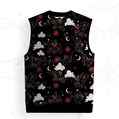Purplehecate Cryptid Mothman Ugly Sweater Vest