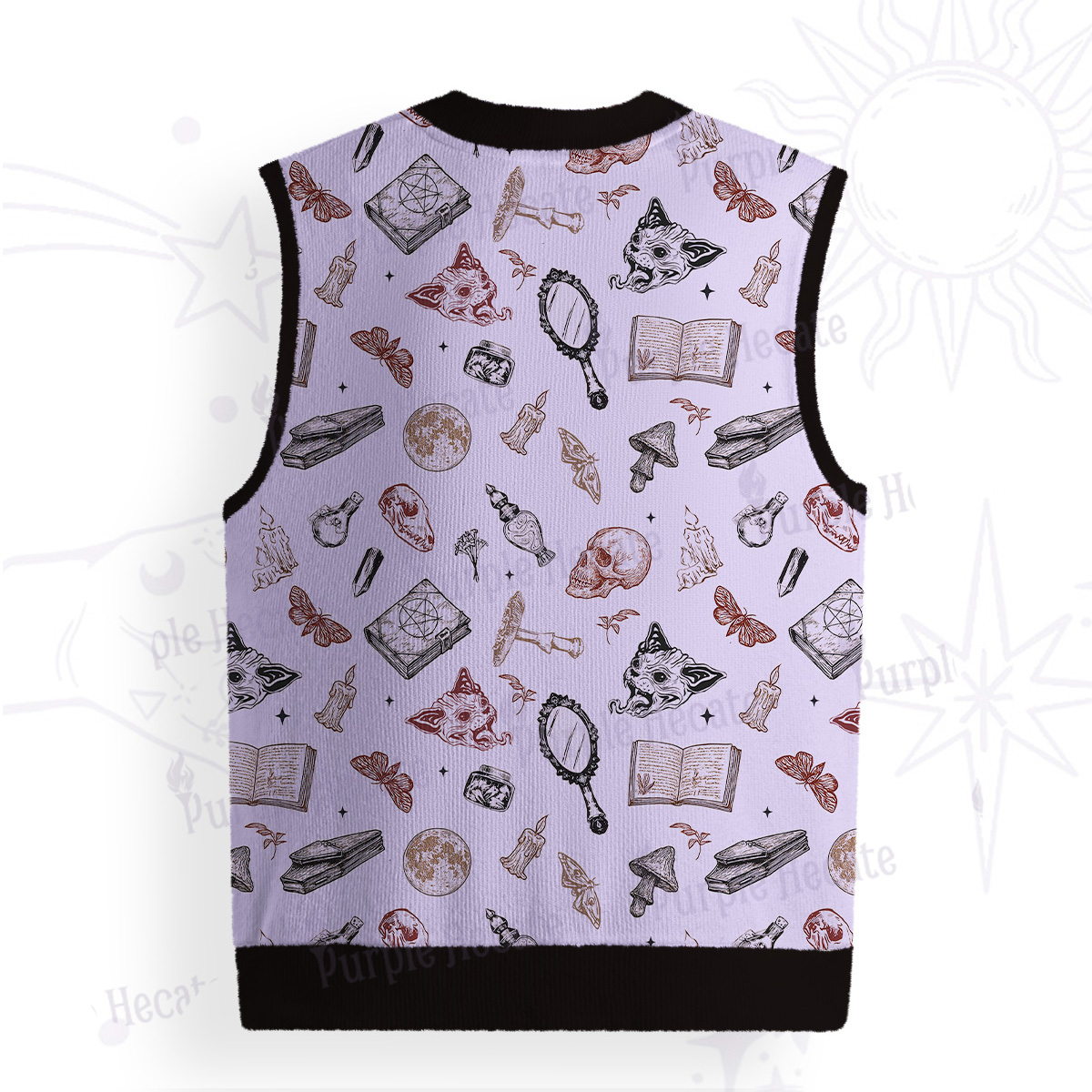 Purplehecate Witchcraft Study Ugly Sweater Vest