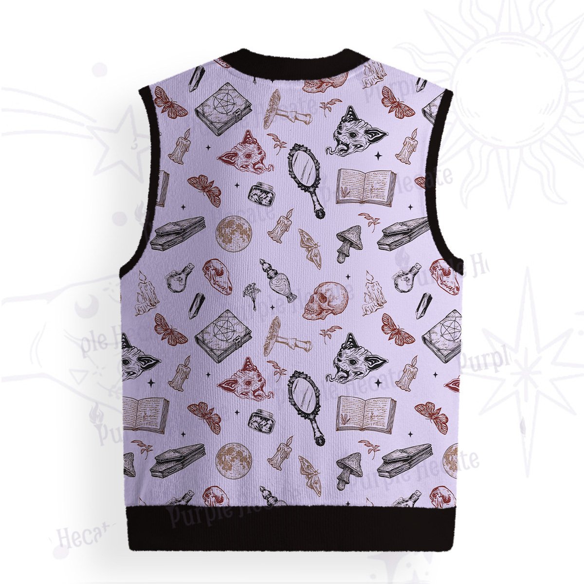 Purplehecate Witchcraft Study Ugly Sweater Vest