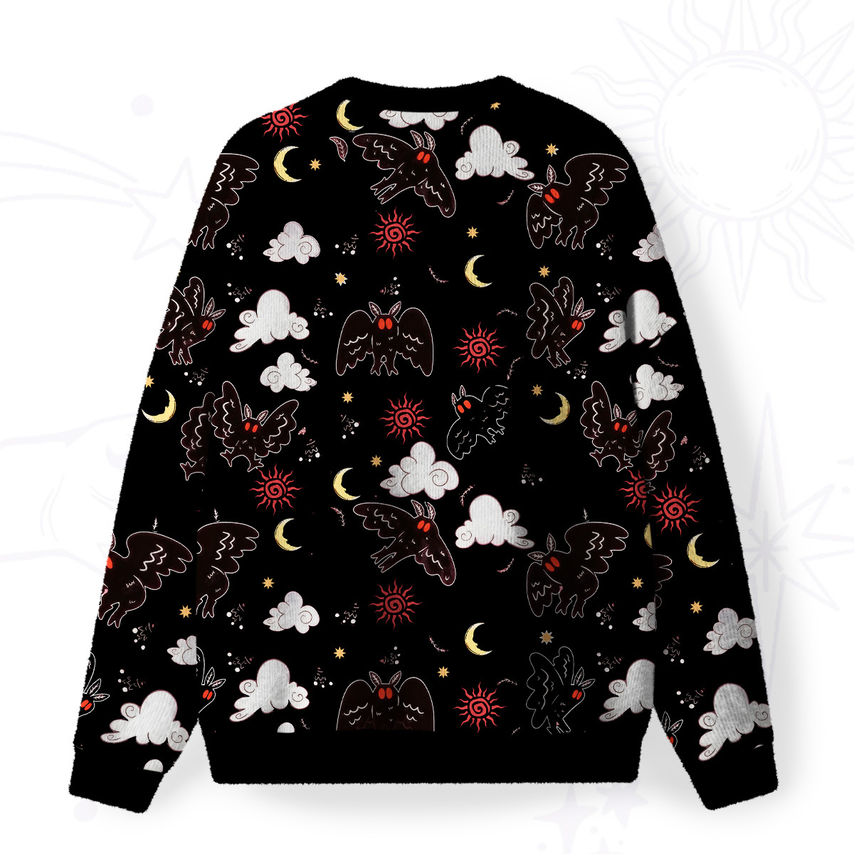 Purplehecate Cryptid Mothman Fuzzy Ugly Sweatshirt