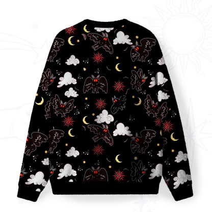 Purplehecate Cryptid Mothman Fuzzy Ugly Sweatshirt