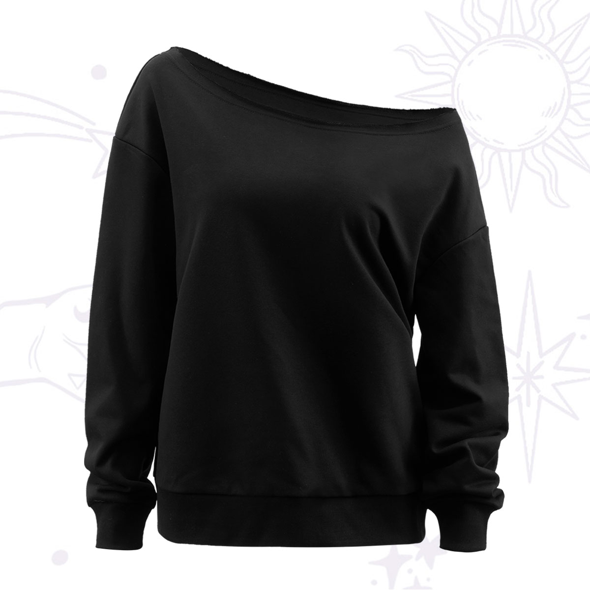 Purplehecate Off The Shoulder Sweatshirt