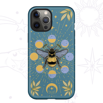 Purplehecate Phases of the Moon Bee Phone Case