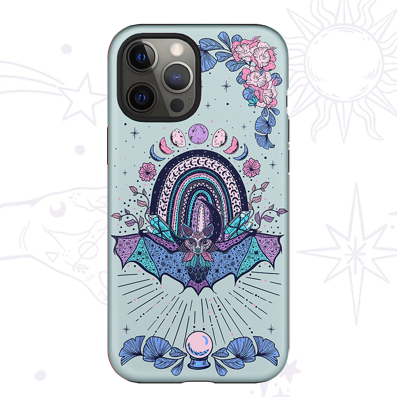 Purplehecate Moon Phase Bat Phone Case