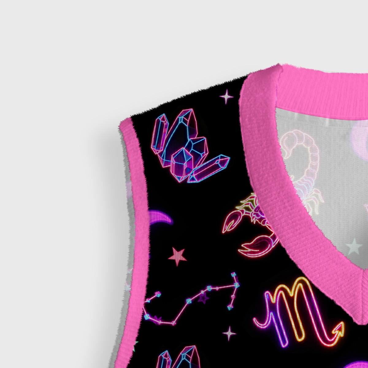 Purplehecate Scorpio Spirit Zodiac Ugly Sweater Vest