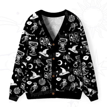 Purplehecate Witch’s Night Out Ugly Cardigan Sweaters