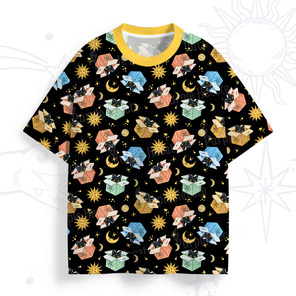 Purplehecate The Hermit The Recluse in the Box All Over Print T-Shirt