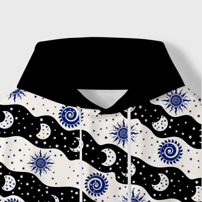 Purplehecate Starry Tides All-Over Print Hoodie