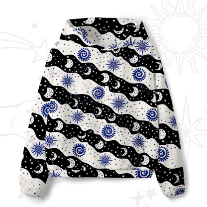 Purplehecate Starry Tides All-Over Print Hoodie