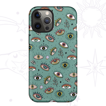 Purplehecate Evil Eye Pattern Phone Case